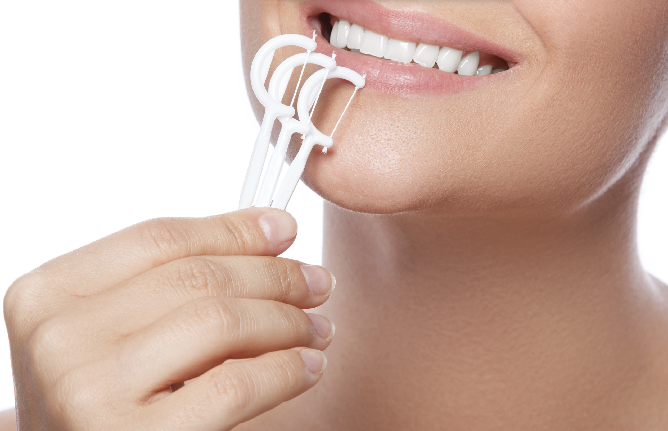 Dental floss picks.